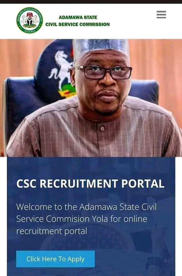 Adamawa CSC Job Recruitment 2022